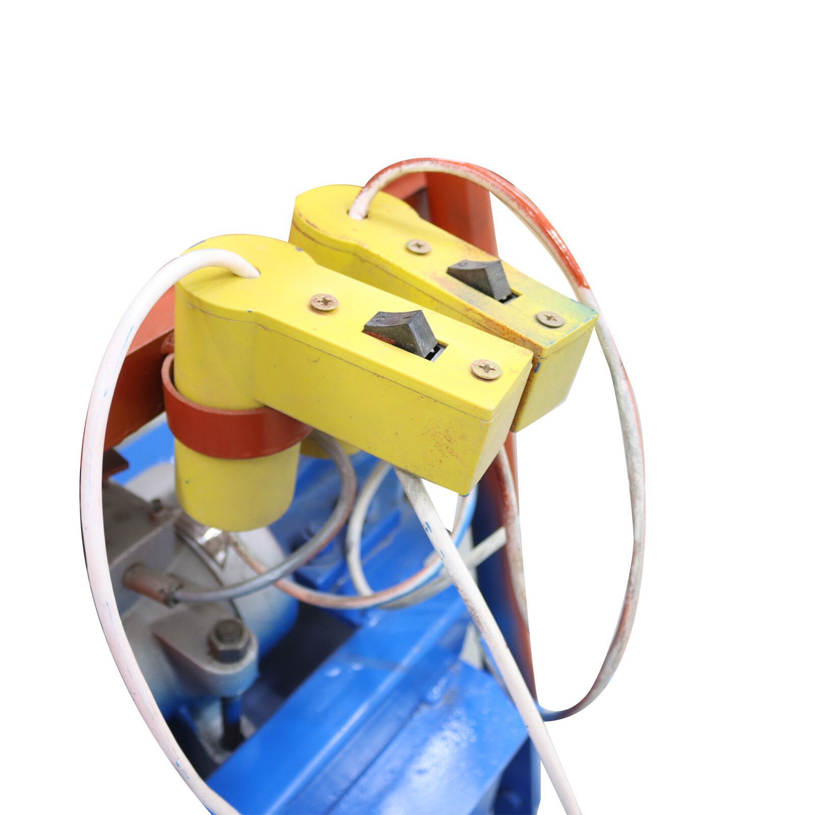 Hand-propelled Hollow Soil Block Brick Molding Machine with Wheels 220V 550W*2