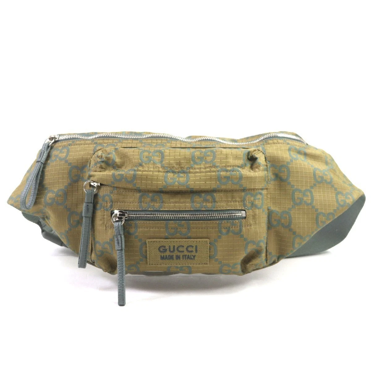 Sac ceinture Goku Gucci 792287 Gg ripstop corps cuir taille kaki rangement inclus 