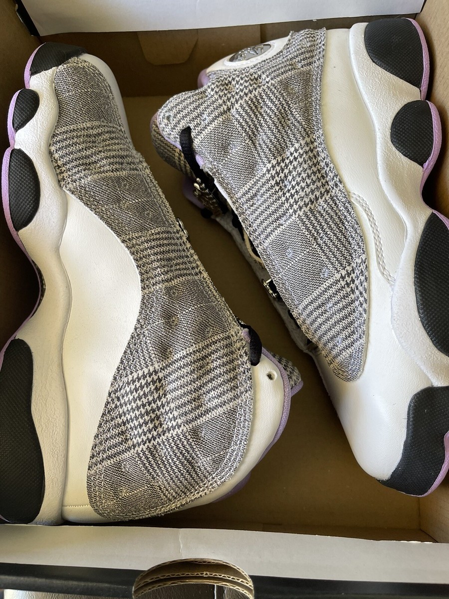 NIKE AIR JORDAN 13 RETRO (GS) BLACK-LILAC SZ 3.5Y-WOMENS SZ