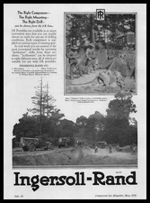 1930 Ingersoll Rand Jackhammer Drill Photos Road Building Job Vintage Print Ad
