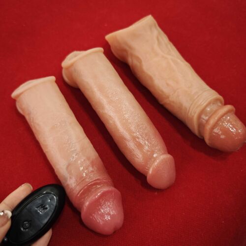Silikon Penishülle,Penis Sleeve Penismanschetten Mit Realistisches Ausseh Dildo - Bild 2 von 60
