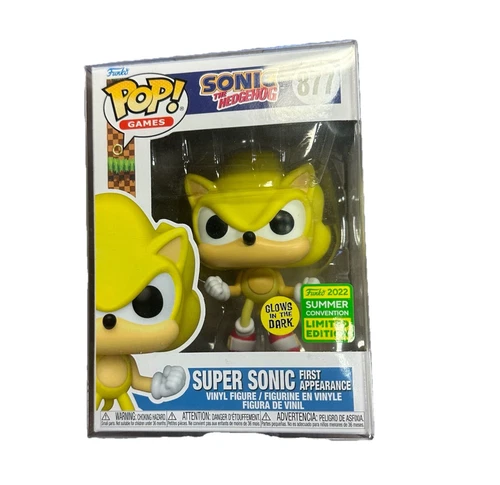 FUNKO POP! SUPER SONIC THE HEDGEHOG FIRST APPEARANCE GITD SDCC 2022 #877 G1