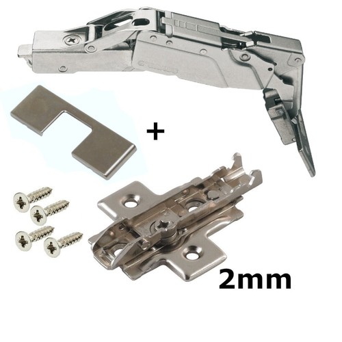 Concealed Cup Hinge Plate Cover Cap Set 155° Soft / Non Soft Close Grass Tiomos - Picture 14 of 14