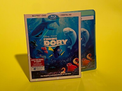 SEALED Pixar Finding Dory (2016 Blu-ray & DVD with Slipcover)
