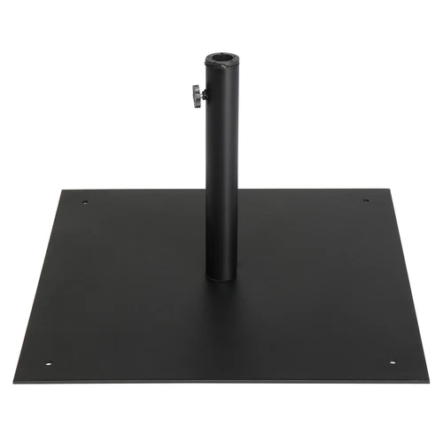 US 24.5"Iron Market Umbrella Base Stand Outdoor Heavy Duty Holder Steel Plate
