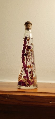 Flowers in a Corked Glass Bottle - Picture 2 of 9