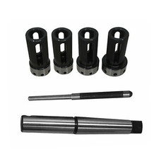 Lathe Tailstock Floating Die Holder Set MT2 – Holds Imperial Split Button Dies