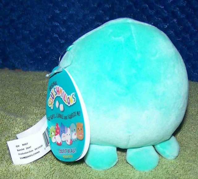 Kellytoy Squishmallows 5â Zobey The Valentine Teal Octopus Plush 2021 FS for sale online | eBay