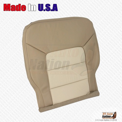 2003 2004 Ford Expedition Eddie Bauer REAR Driver Bottom Leather Seat Cover Tan - Picture 5 of 12