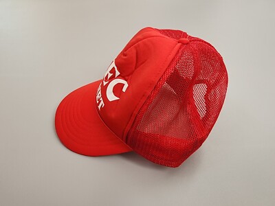 Casquette Snapback Vintage Années 70/80 - Logo NEC Hexagone Vert Et Blanc - Taille Ajustable - Occasion TBE