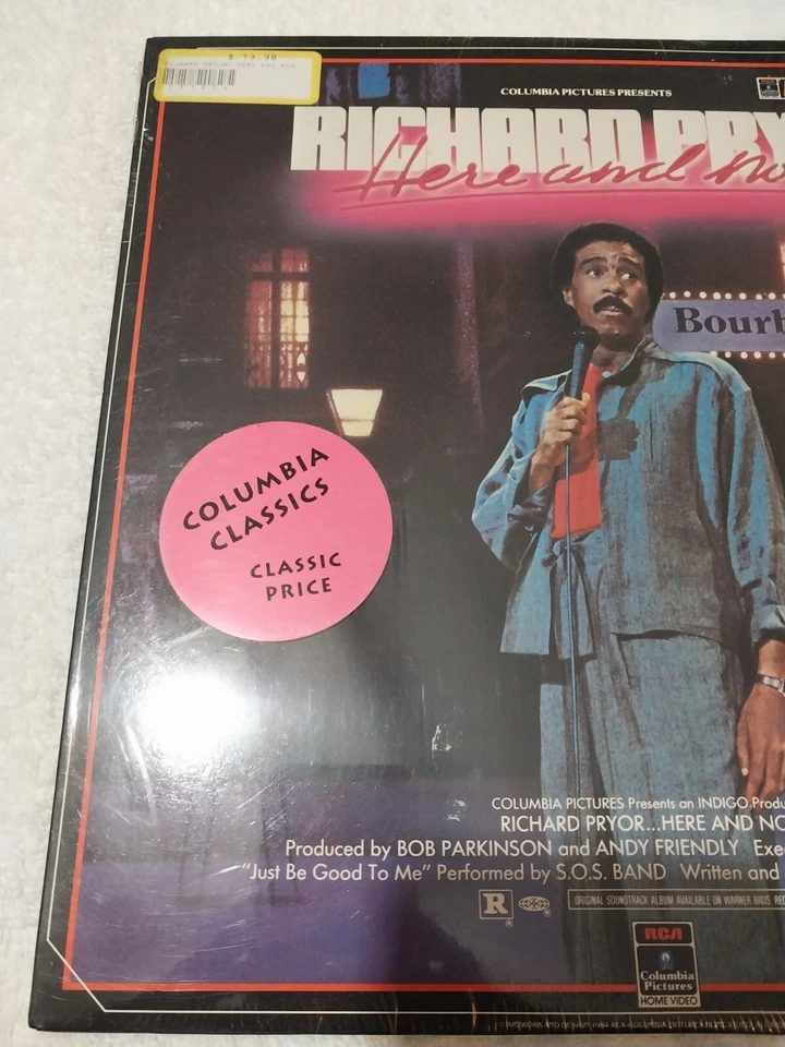 RARE LASERDISC RICHARD PRYOR HERE AND NOW BOURBON STREET Good Condition - Imagem 3 de 4
