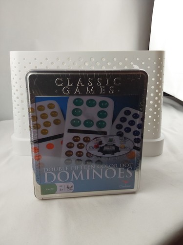  Tren Mexicano Cardinal Double Quince Color Dot Dominoes 2007 Nuevo - Imagen 1 de 2