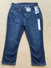 Lee Easy Fit Women's Capri Jeans 10M Blue Pants NWT