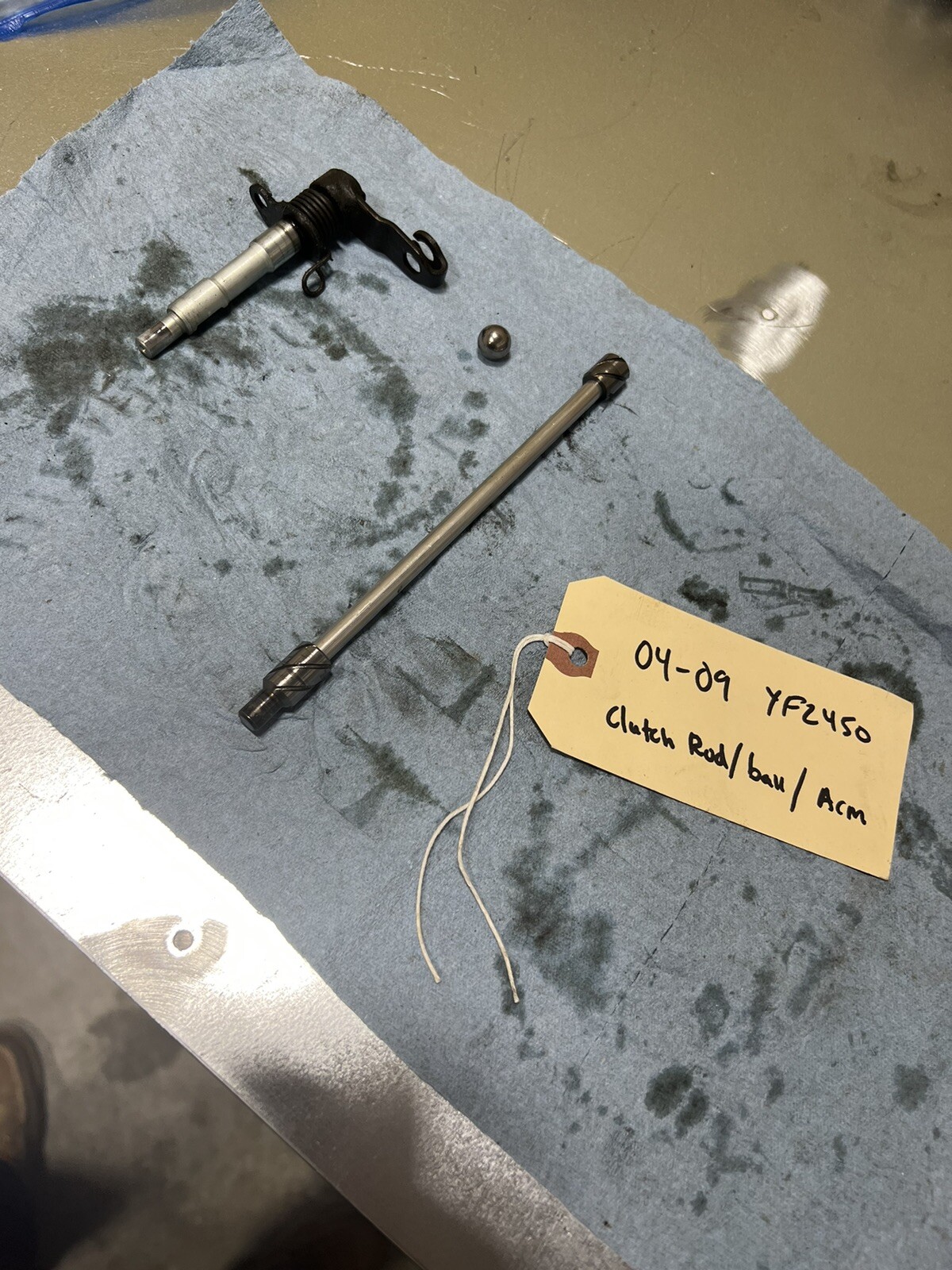 Yfz450 clutch Push Rod,ball, Arm. 20042009. Matched Set Oem Yfz 450