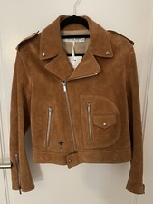 Nwt 2021 Christian Dior Suede Biker Jacket Size 38 $6000