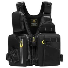 JARUSITE FISHING WATER SPORTS FLOATATION VEST, BLACK/RED