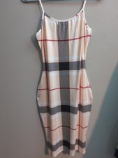 Plaid Pink/Black/Red Dress Size S