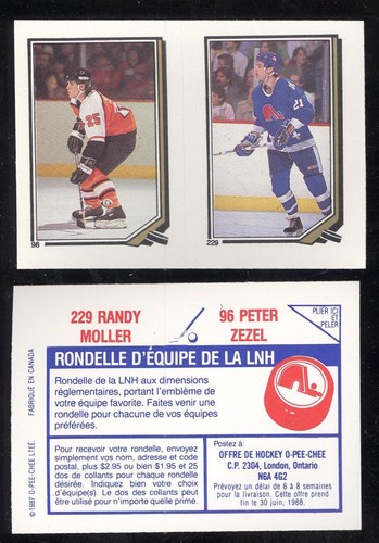 1987-88 OPC 87-88 O PEE CHEE NHL HOCKEY STICKERS CARD 1-255 SEE LIST - Picture 129 of 220