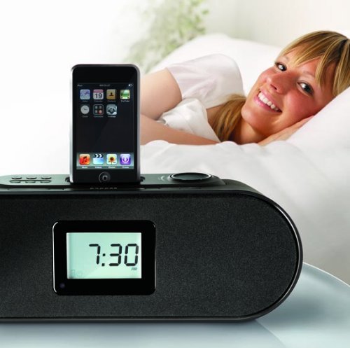 CREATIVE D160 FM RADIO UKW Radio WECKER UHR DOCKING LAUTSPRECHER für iphone ipod - Afbeelding 5 van 6