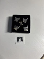 New REVCO Drug Store Pharmacy And Employee Service Award Pins Yellow Gems-5 Pins