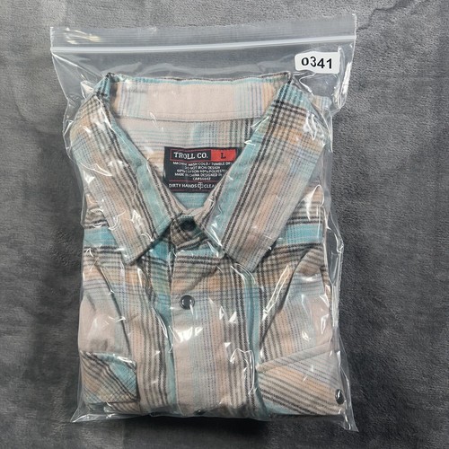 Camisa de franela grande Troll Co. de manga larga con cuello perla a presión con botones - Imagen 11 de 11