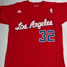 ADIDAS T-SHIRT NBA LOS ANGELES CLIPPERS BLAKE GRIFFIN 32 SIZE SMALL RED SHIRT