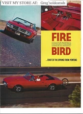 Original 1967 Pontiac Firebird  5 page Vintage Road Test, in print ad category