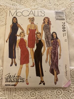 90s dress sewing pattern 90s Mini Side Slit Dress PDF Pattern