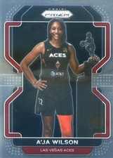 2022 Panini Prizm WNBA A'JA WILSON # 128 BASE CARD ACES TROPHY CARD