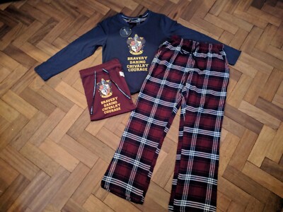 Brand New Official Harry Potter Gryffindor Plaid Pyjama Gift Set With  XS UK