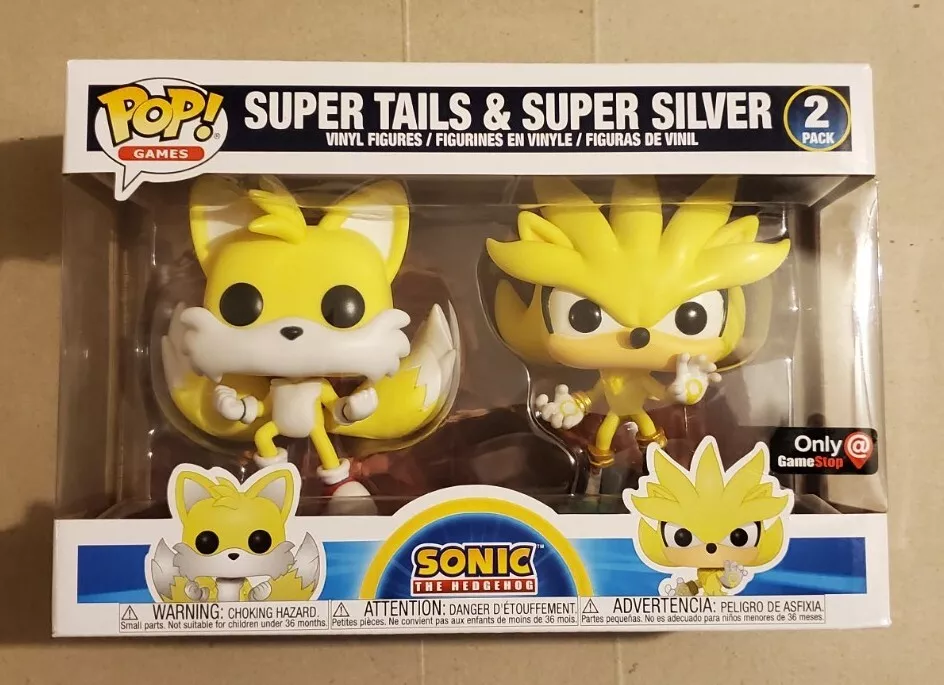 Funko Pop! GamesSonic The Hedgehog Super Silver & Super Tails 2