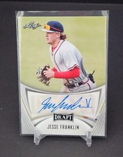 Jesse Franklin 2021 Leaf Draft Baseball Auto Card #BA-JF2 Atlanta Braves