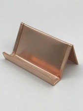 Solid Copper Business Card Holder Phone Stand for Desk Metal Card Holder