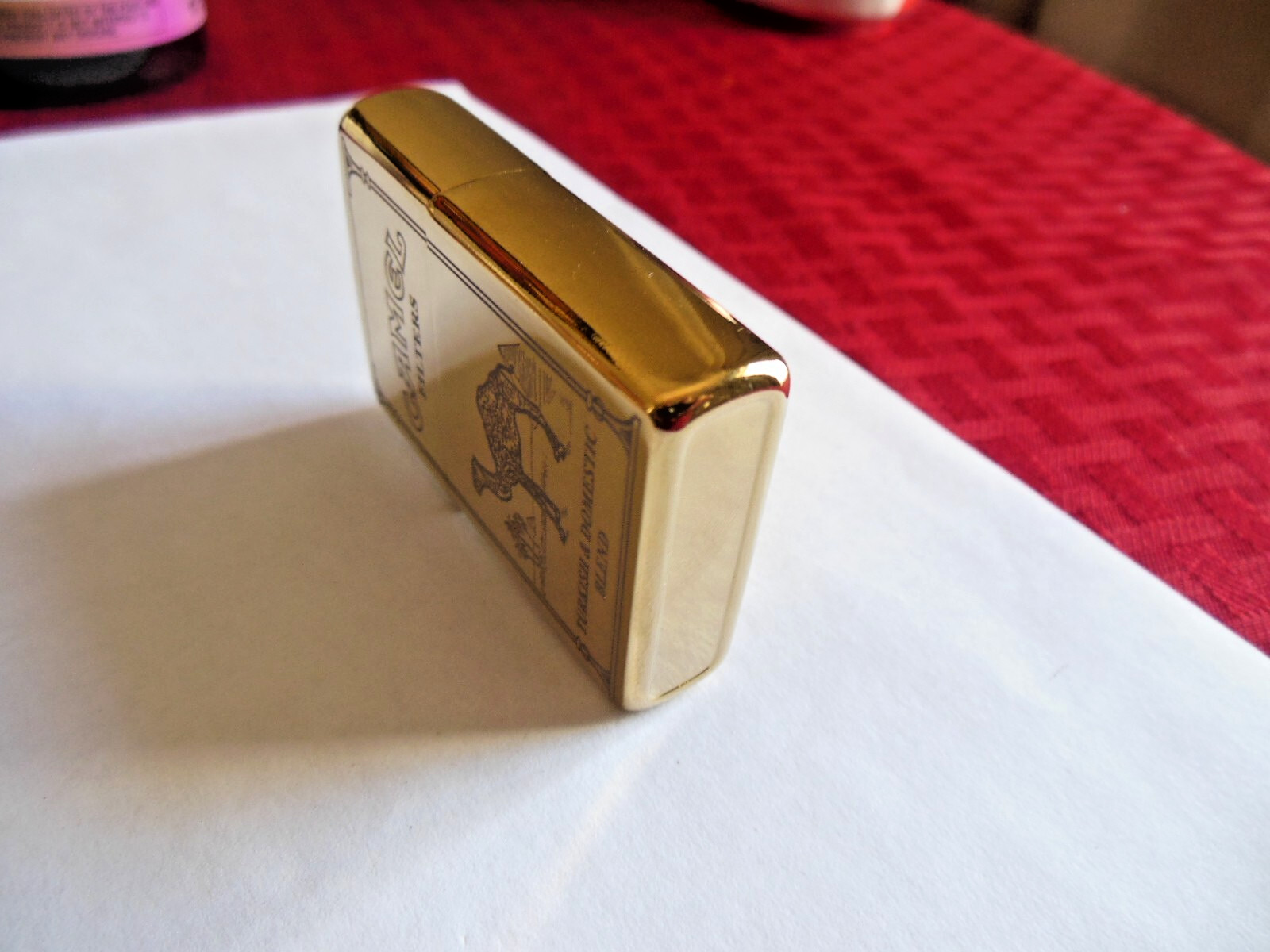 CAMEL  ** Refillable   Lighter /  Metal  /   Gold  Tone  ** Free Shipping