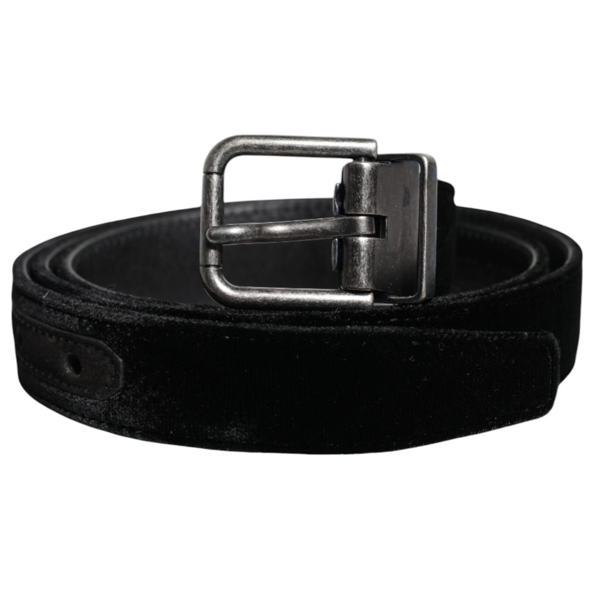 Dolce & Gabbana ブラックレザーベルト 95cm DOLCE & GABBANA Belt Black Leather Metal Buckle Classic Men