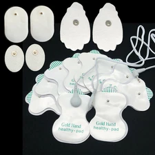 Snap On Electrode Pads Replacement Pads Wires For Tens Unit EMS Therapy Massager