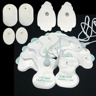 Snap On Electrode Pads Replacement Pads Wires For Tens Unit EMS Therapy Massager