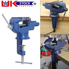 Heavy Duty Engineers Vise Swivel Base Workshop Vice Clamp Jaw Work Bench Table