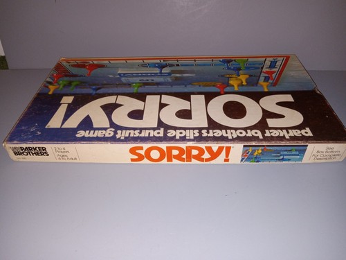 Vintage Parker Brothers Sorry Board Game 1972 - One Yellow Pawn Missing - Picture 4 of 13