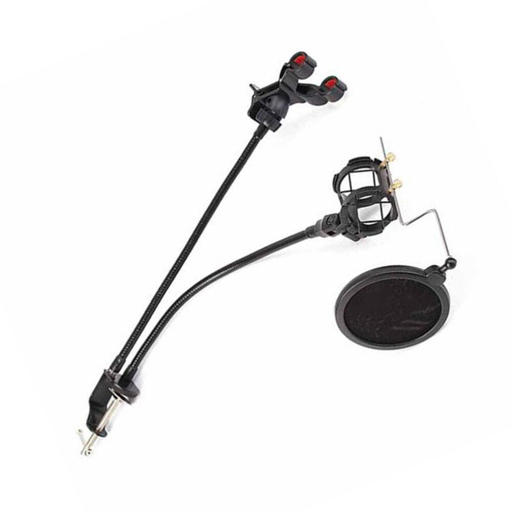 Rhinestone Adjustable Microphone Bracket Professional Holder