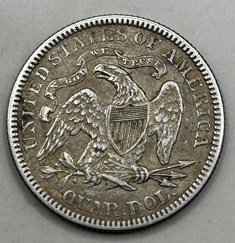 1877 Seated Liberty Quarter AU! - 24570 - Image 2 of 2