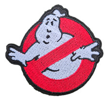 Large Ghostbusters Embroidery Iron or Sew on Cloth Patch Clothes T-Shirts 9cm