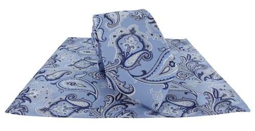 Michelsons of London Vintage Paisley Wedding / Occasions Tie & Pocket Square Set - Picture 13 of 28