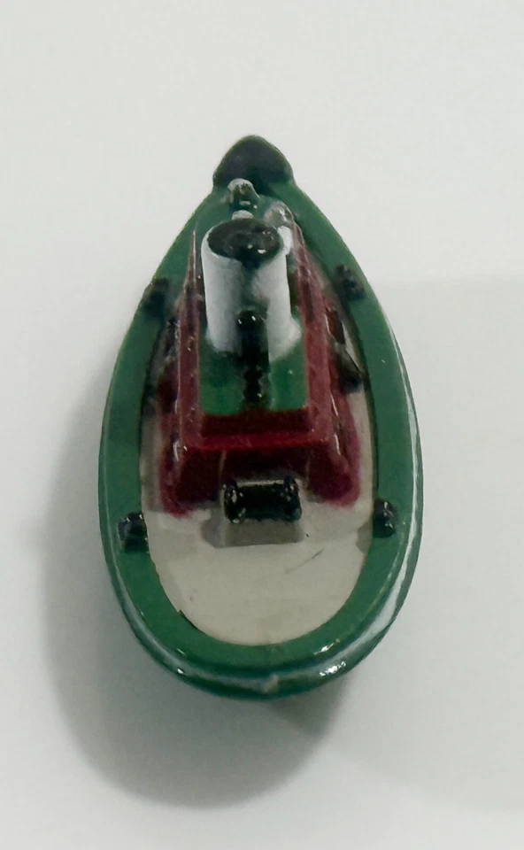 Vintage Micromachine Plastic Tug Boat Ship Green Type Case Toy - Image 3 of 4