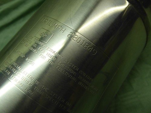 Exhaust DAYTONA T595N Triumph Muffler Exhaust 147PS T2201849 - Picture 3 of 8
