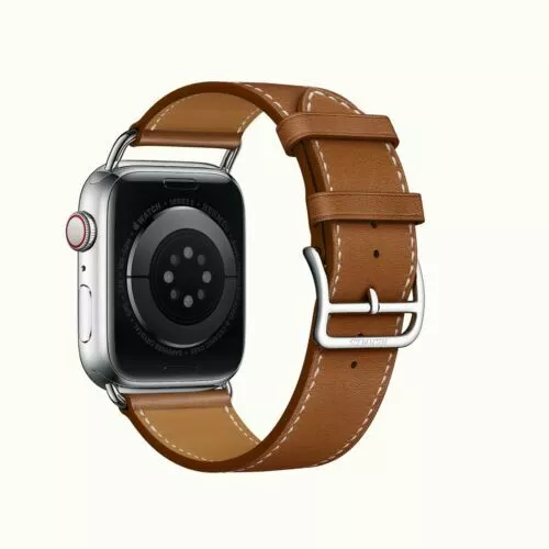 Hermes Band Apple Watch Single Tour 45 mm Attelage Fauve band new in box