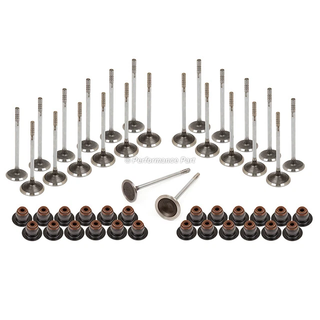 Válvulas de escape de admisión con sellos para Ford Lincoln Mercury 4,6 L 5,4 L SOHC 3 VÁLVULAS Foto 2 de 4