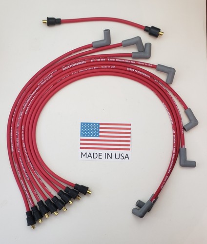small cap CHEVY 327 350 RED HEI DISTRIBUTOR + 50K COIL + 8.5mm WIRES OVER VC USA - Picture 2 of 13