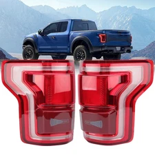 2015-2017 For Ford F-150 W/Blind Spot Tail Light Brake LED Lamp Left&Right 2PCS