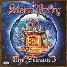 Steve Perry Journey Vinyl LP & SIGNED Album Cover Art Card Autograph PSA DNA COA